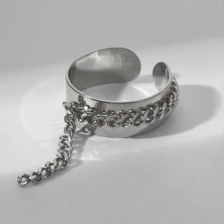 Ring "Trend" chain, color silver, dimensionless-2
