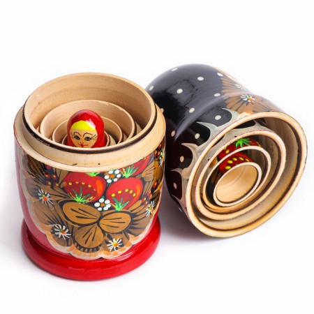 Matryoshka 5 in 1, painted, big, mix-12