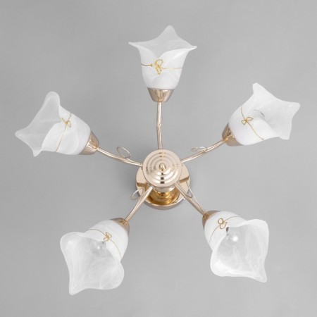 Chandelier Ceiling relic 5x40W E27 gold 60x60x30 cm-3