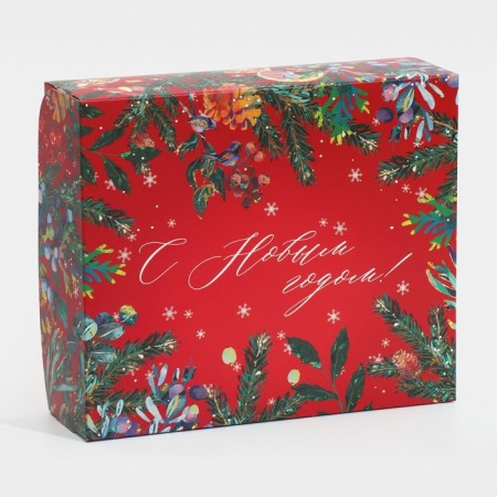 Box for confectionery "Happy New Year!", 17 x 20 x 6 cm, New Year-2
