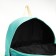 Young backpack from textiles on lightning, 2 pockets, turquoise color