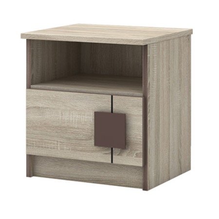 Disco cabinet, 410 × 366 × 440 mm, sonoma oak color / chocolate