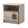 Disco cabinet, 410 × 366 × 440 mm, sonoma oak color / chocolate