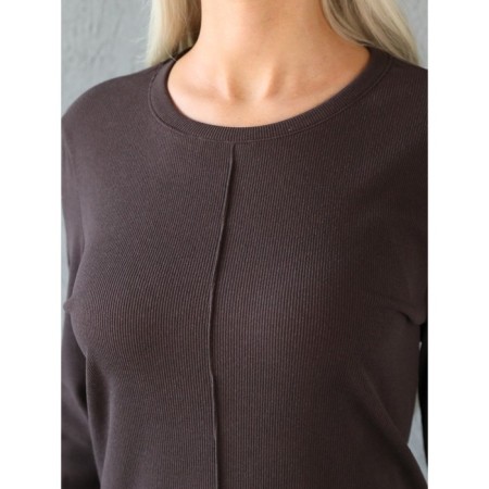 Women's dress, size 50, brown color-5