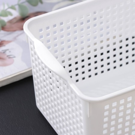 Loft storage basket, 5.3 l, 29.5 × 18.5 × 14.5 cm, white color-3