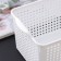 Loft storage basket, 5.3 l, 29.5 × 18.5 × 14.5 cm, white color