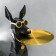 Souvenir Polystone stand 3D "Black dog with glasses" d = 26 cm 77x26x20 cm