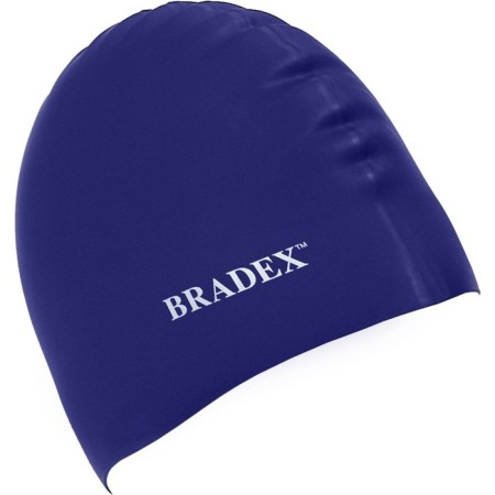 Bradex swimming cap, silicone, dark blue-4