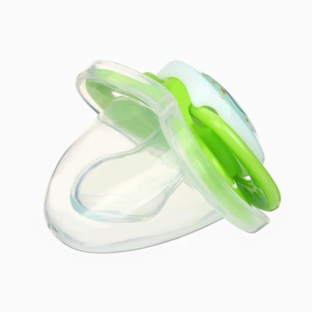 Dummy orthodontist., With a cap and a holder, from 0 months, the color is green / blue-11
