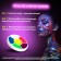 Makeup for the face and body, glows from ultraviolet radiation, 6 colors