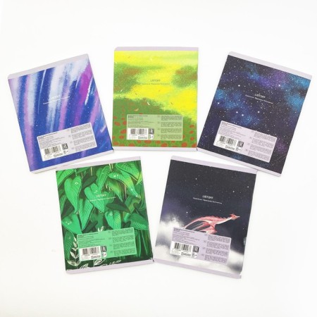Notebook of 48 sheets in the cage "Magic Dreams (exclusive)", coated cardboard, glitter lamination, fields, white offset unit-9