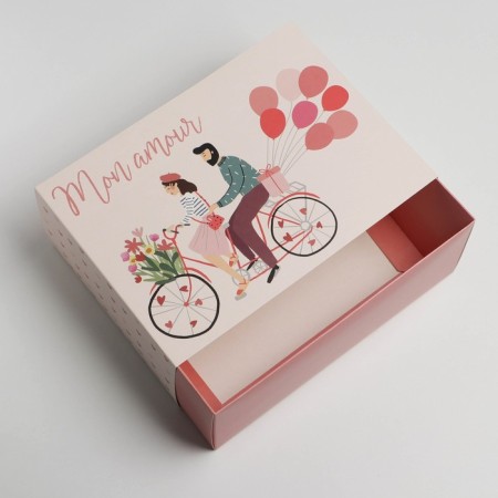 Gift folding box, packaging, "love", 25 x 18 x 10 cm-3
