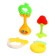 A set of rattles with a teether's teeth “Fruitics. Apple ", 4 pcs