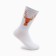 Socks "Reindeer trophy", white color, size 23-27 (38-41)