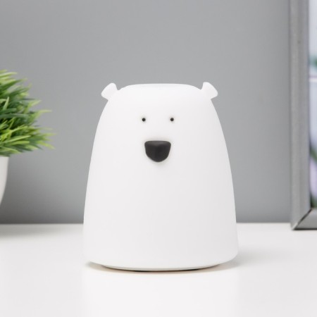 Nightlight "Antistress Cyaksh Bear" Led RGB from batteries 3AAA 9x9x10.5 cm Risalux
