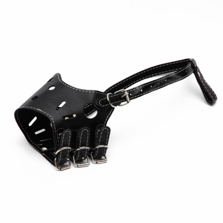 Pressed Little Muzzle adjustable, No. 3, DN 6.8 cm, ohm 21-28 cm, black-1