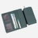 Women's wallet on the button, green color