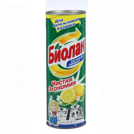 Cleaning tool "Biolan - juicy lemon", powder, universal, 400 g