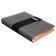 Organizer on the rings A5, 80 sheets, leatherette, line, with a knife, gray