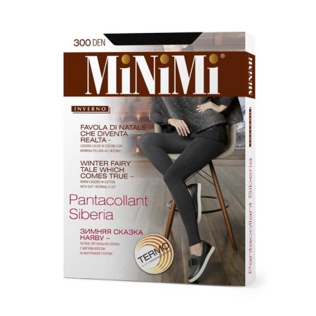 Women's Legins Minimi Pantacollant Siberia, size 2, color Nero
