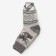 Male woolen socks "deer", linen color, size 29