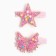 Hair clip, butterfly, star, 2 pcs, 5.5 cm, cats aristocrats