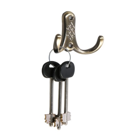 Hook furniture tundra TKD024, two -rod, bronze-1
