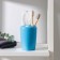 Aqua toothbrush stands, blue lagoon color