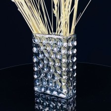 Decorative vase for Lenardi flowers, glass, 19 cm