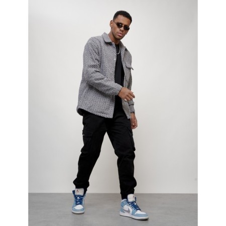 Male windbreaker, size 56, gray color-10