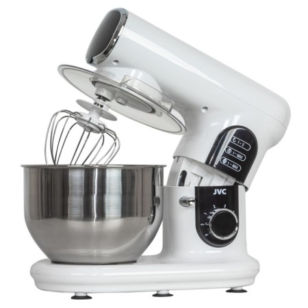 Mixer JVC JK-MX515, planetary, 1000 watts, 5 l, 6 speeds, 3 nozzles, white-1