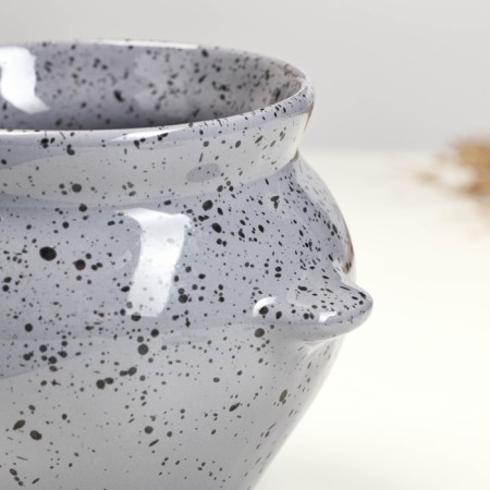 Ceramic pot for baking No. 5 with handles, 0.5l / 10.5x10cm, fog-2