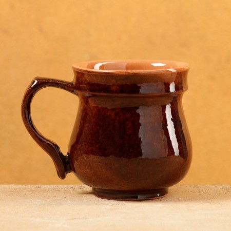 Rishtan ceramics "Aktash" mug, brown 330 ml-1