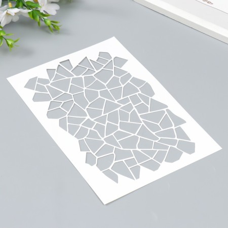 Plastic stencil "Geometry" 24x16 cm-1