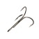 Offset hooks Maruto, series Spin Pro 1957, color BN, No. 8/0, 5 pcs.