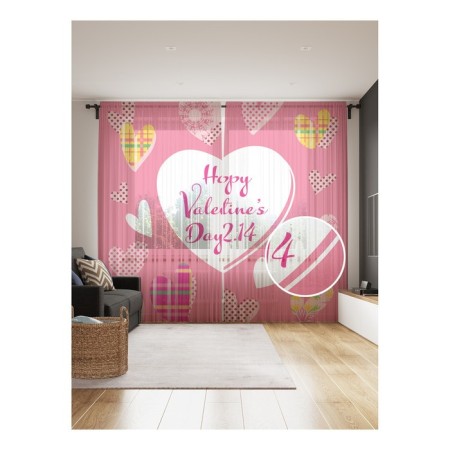 Photo "stylish hearts", size 145x265 cm, 2 pcs