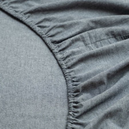 Boyle elastic sheet, size 200x160x25 cm, dark gray color-3