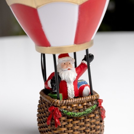 LED figure "Ball with Santa Claus" 8 × 8 × 16 cm, polystone, batteries LR44x2, glow warm white-2
