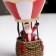 LED figure "Ball with Santa Claus" 8 × 8 × 16 cm, polystone, batteries LR44x2, glow warm white