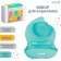 Set for feeding, food silicone, turquoise color
