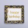 Paper napkins "Happy birthday", 33 × 33 cm, set 12 pieces, black