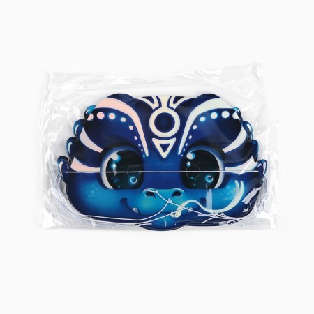 Carnival New Year's mask "Cute snake" for the New Year, holography, 25.1 x 16.5-5