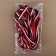 Braid knitted lamps 15 mm, 9.1 ± 0.5 m, blue/white/red color