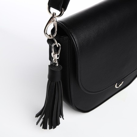 Women's bag Textura, messenger, small size, black color-3