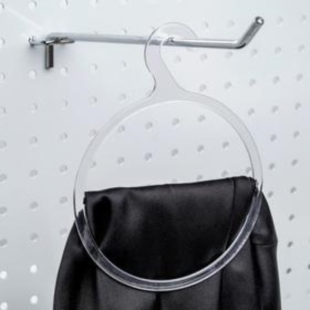 Hanged a circle (packing 20 pcs.), Transparent color 12.5 × 15 × 0.2-1