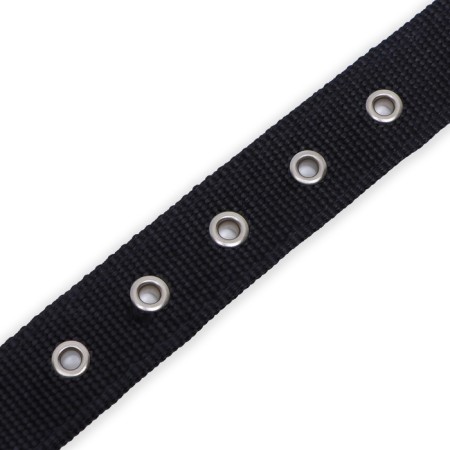 Two -layer collar with a swivel 58 x 3 cm, polyester, black-8
