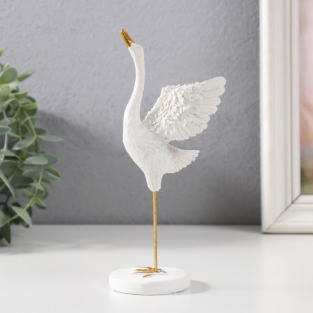 Souvenir Polystone "White Heron" mix 16.5x5.6x5 cm-4