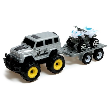 Inertial jeep machine, with a trailer, ATV in the kit, mix-5