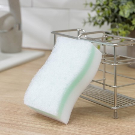 Melamin's sponge “Triple effect”, 3 layers: melamine, foam, abrasive, 11 × 7 × 3 cm-4