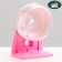 Carno rodents wheel is quiet, on a stand, 12 cm, pink
